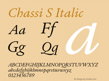 ChassiS-Italic Version 1.002图片样张