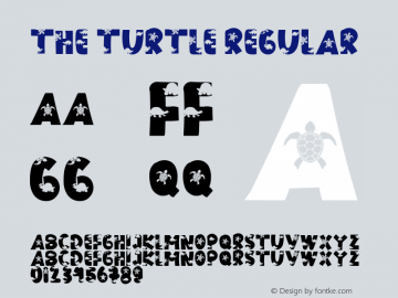 THE TURTLE Version 1.00;June 21, 2021;FontCreator 11.5.0.2430 64-bit图片样张