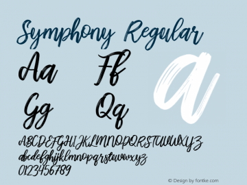 Symphony Version 1.148;Fontself Maker 3.5.4图片样张