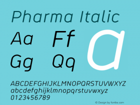 Pharma Italic Version 3.001图片样张