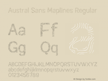 Austral Sans Maplines Regular Version 1.000 | FøM Fix图片样张