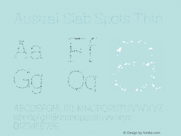 Austral Slab Spots Thin Version 1.000 | FøM Fix图片样张