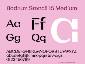 BodrumStencil-15Medium Version 1.000图片样张