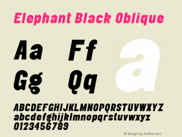Elephant-BlackOblique Version 001.001图片样张