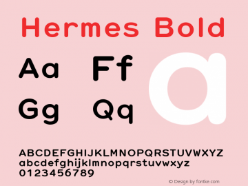 Hermes Bold Version 6.001图片样张