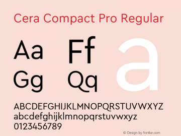 Cera Compact Pro Regular Version 6.000图片样张