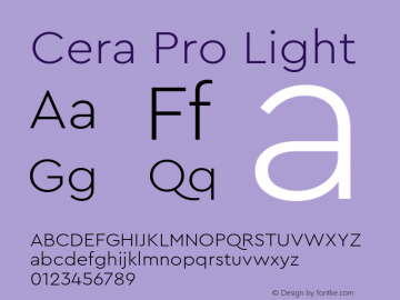 Cera Pro Light Version 6.000图片样张