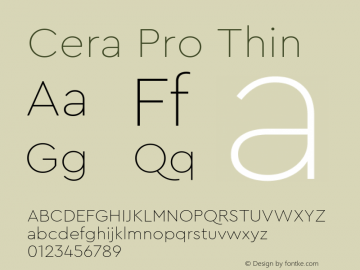 Cera Pro Thin Version 6.000图片样张