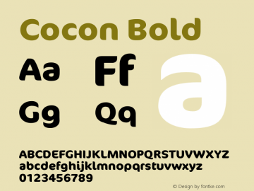 Cocon Bold Version 7.504; August 17, 2022图片样张