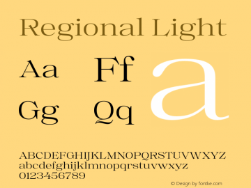 Regional Light Version 1.000;hotconv 1.0.109;makeotfexe 2.5.65596图片样张