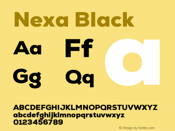 Nexa Black Version 2.00; August 17, 2022图片样张