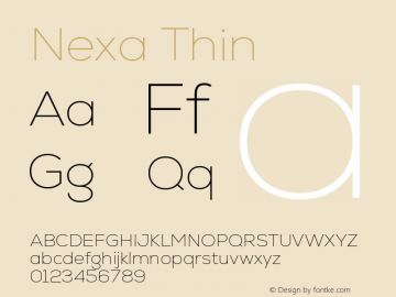 Nexa Thin Version 2.00; August 17, 2022图片样张