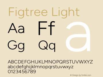 Figtree Light Version 1.000图片样张