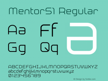 Mentor51-Regular 1.000图片样张