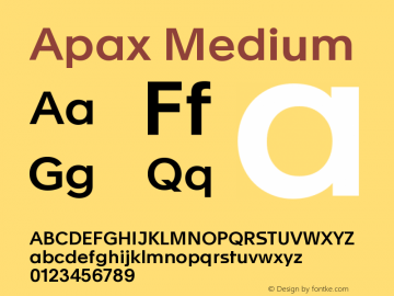 Apax Medium Version 1.000图片样张