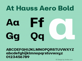 At Hauss Aero Bold Version 1.100 | FøM Fix图片样张