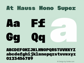 At Hauss Mono Super Version 1.100 | FøM Fix图片样张