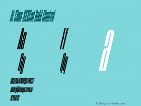 At Slam XXXCnd Bold Slanted Version 1.000 | FøM Fix图片样张