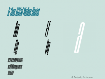 At Slam XXXCnd Medium Slanted Version 1.000 | FøM Fix图片样张