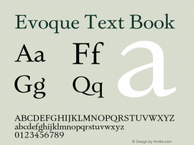 Evoque Text Book Version 1.200;FEAKit 1.0图片样张