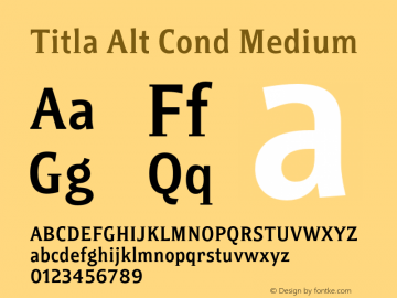 Titla Alt Cond Medium Version 1.1图片样张