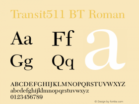 Transit511 BT Roman Version 1.01 emb4-OT图片样张