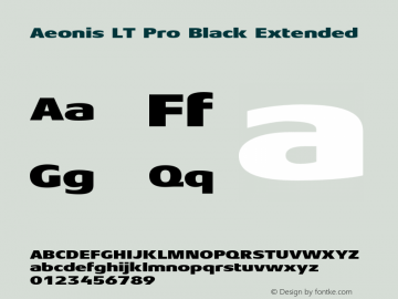 Aeonis LT Pro Black Extd Version 1.100图片样张