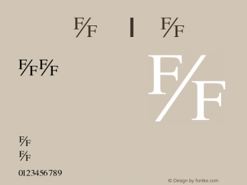 Times Fraction : B Regular Converted from C:TEMPTIF____B.TF1 by ALLTYPE Font Sample
