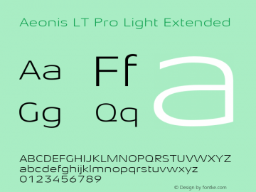 Aeonis LT Pro Light Extd Version 1.100图片样张