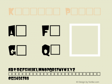 Kerouac Plain Altsys Fontographer 3.3  5/13/94 Font Sample