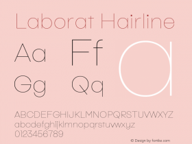 Laborat Hairline Version 1.00图片样张