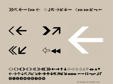 LeituraSymbols-Arrows Version 1.000;PS 001.000;Core 1.0.38图片样张