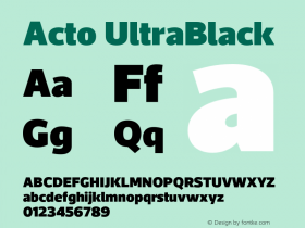 Acto-UltraBlack Version 1.000图片样张