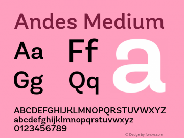 AndesMedium 1.000图片样张