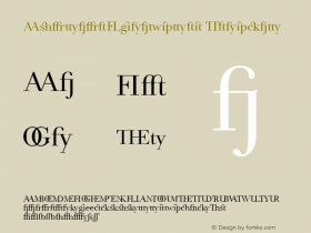 AndradeLigatures Version 1.0图片样张