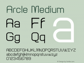 Arcle-Medium 1.000图片样张