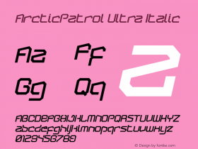 ArcticPatrol Ultra Italic Version 001.000图片样张