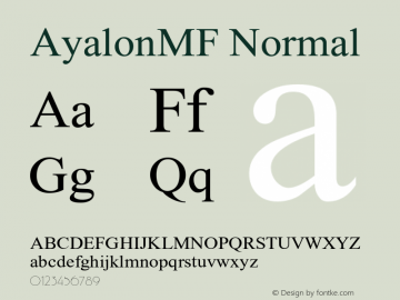 AyalonMF-Normal Version 2.000图片样张