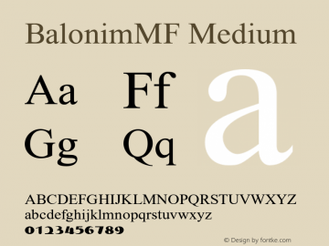 BalonimMF-Medium Version 2.000图片样张