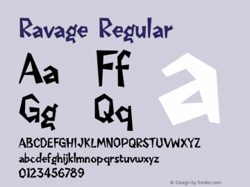 Ravage Regular 1.0图片样张