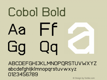 Cobol-Bold 1.000图片样张