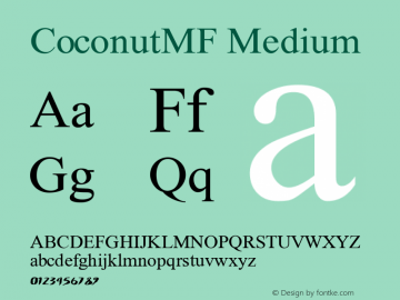 CoconutMF Medium 3.0图片样张
