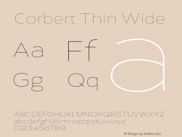 Corbert Thin Wide Version 002.001 March 2020图片样张