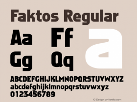 Faktos Regular Converted from C:\1E\FAKTOS__.TF1 by ALLTYPE图片样张