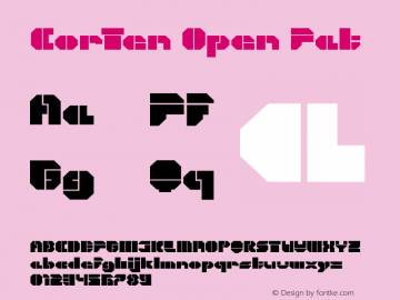 CorTen Open Fat Version 1.000 2008 initial release图片样张