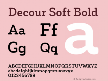 DecourSoft-Bold Version 1.000;PS 001.000;hotconv 1.0.88;makeotf.lib2.5.64775图片样张