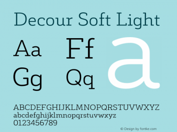 DecourSoft-Light Version 1.000;PS 001.000;hotconv 1.0.88;makeotf.lib2.5.64775图片样张