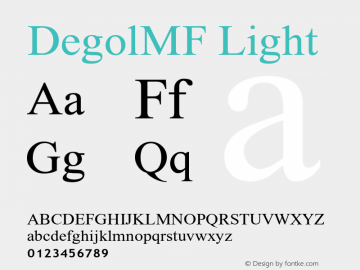 DegolMF-Light Version 1.000图片样张