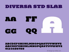 Diversa Std Slab Version 1.001;PS 001.001;hotconv 1.0.70;makeotf.lib2.5.58329图片样张