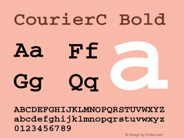 CourierC Bold OTF 1.0;PS 001.000;Core 116;AOCW 1.0 161图片样张